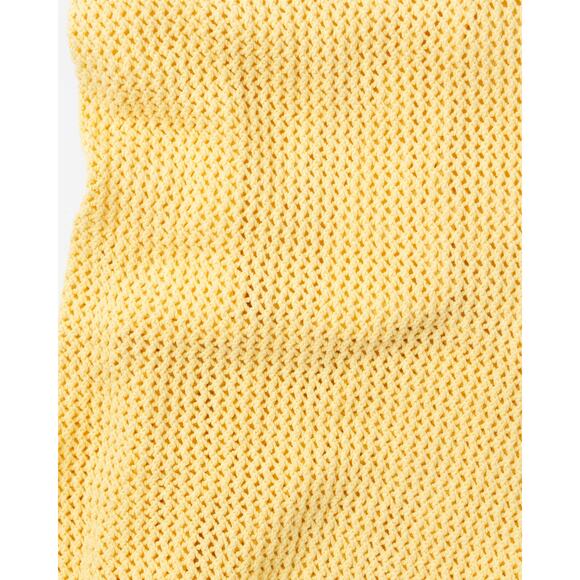 TOCCIN X RTR Sleeveless Crochet Knit Midi Dress in Yellow - Picture 9 of 10
